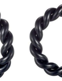 Firetti Paar Creolen Schmuck Geschenk Edelstahl Ohrschmuck Ohrringe Twist Color