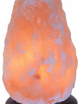 HIMALAYA SALT DREAMS Salzkristall-Tischlampe Rock, Leuchtmittel wechselbar, Warmweiß, Handgefertigt aus Salzkristall - jeder Stein ein Unikat, ca.1,7 kg