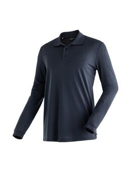 Maier Sports Poloshirt Ulrich L/S Herren Funktionsshirt, langarm Freizeitshirt mit Hemdkragen, Reg. Fit