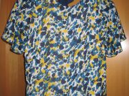 Damen Tunika/Shirt/Bluse, blau/gelb/weiß, Gr. 38 von H & M - Schwarzenbach (Saale)