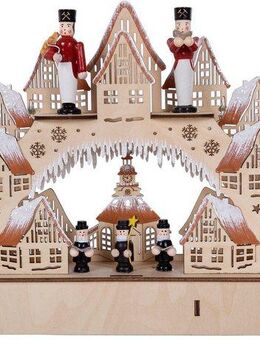 Myflair Möbel & Accessoires LED Schwibbogen Weihnachtsdeko (1-tlg), aus Holz, mit LED Beleuchtung, Höhe ca. 21 cm