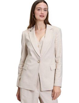Betty&Co Longblazer Betty & Co Businessblazer mit Taschen Nahtführung