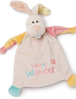 Nici Schmusetuch My first NICI Kollektion, Hase, kleines Wunder, mit aufgestickten Augen