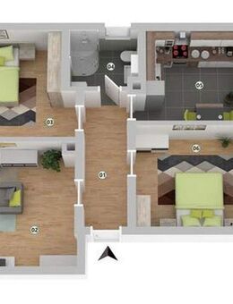 +++Lichtdurchflutete 3 Zi.-Wohnung+++Balkon u. Stellplatz+++ In Sel.-Frhsn.+++ - Seligenstadt