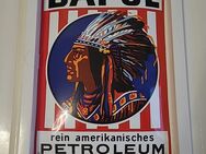 Dapol Emaille-Schild "Rein Amerikanisches Petroleum mit Heft Neu - Hamburg