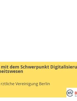 Referent:in mit dem Schwerpunkt Digitalisierung im Gesundheitswesen - Berlin