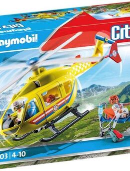 Playmobil® Rettungshelikopter (71203), My City Life Konstruktions-Spielset, Made in Europe