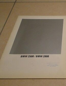 BMW Katalog 2500 und 2800 aus II/1970, 24 Seiten - Coesfeld