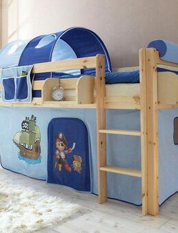 Ticaa Hochbett Malte mit Rollrost und in verschiedenen Ausführungen wahlweise mit Matratze