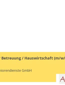 Mitarbeiter Betreuung / Hauswirtschaft (m/w/d) - Dresden