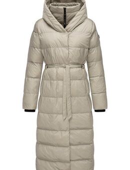 Ragwear Steppmantel Niara Long Gesteppter langer Damen Mantel mit Bindeband