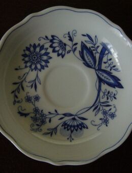 Form Marienbad Ingres weiß, Untertasse Indisch Blau, tief 14cm 6x - Krefeld