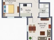 Attraktive 2 Zimmerwhg. mit Süd-Balkon in Villingen - Villingen-Schwenningen