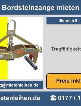 Bordsteintragezange Bordsteinzange Versetzzange mieten leihen in Herne - Herne