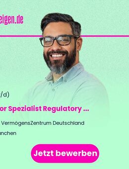 Senior Spezialist (m/w/d) Regulatory Reporting & Datenmanagement - München