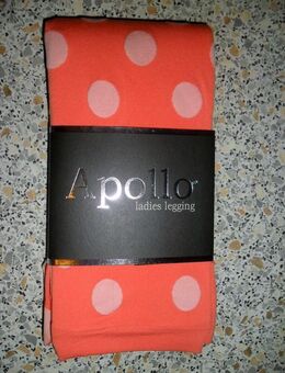 Apollo 3/4 Leggings Punkte orange-Weiß ca.38/40 - Neunkirchen (Nordrhein-Westfalen)