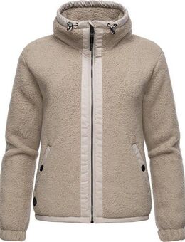 Ragwear Sweatjacke Nordicka Sportliche Kapuzenjacke mit Kunstleder-Elementen