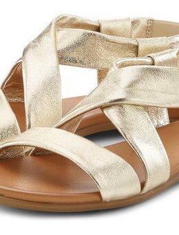 LASCANA Sommerschuh Sandale aus Leder mit raffinierten Riemchen, Sandalette, Sommerschuh