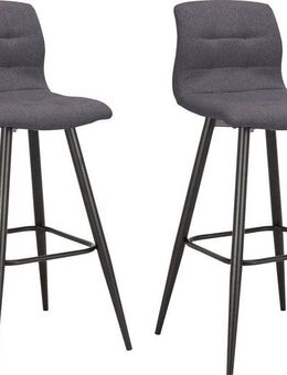 byLIVING Barhocker Simone (Set, 2 St., 2er), 2er Set, Vintage braun oder Webstoff anthrazit