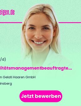 Qualitätsmanagementbeauftragter (w/m/d) - Heinsberg