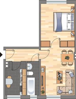 Demnächst frei! 2-Zimmer-Wohnung in Kiel - Kiel