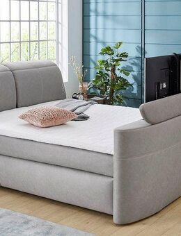 Jockenhöfer Gruppe Boxspringbett Movie Star in der Größe 180x200cm, mit versenkbarem TV-Lift und Fernbedienung, verstellbare Kopfstützen