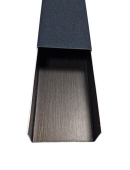 Kabelkanal 2-teilig 1m Aluminium 0,7mm, Anthrazit 40mm x 50mm x 40mm - Bocholt