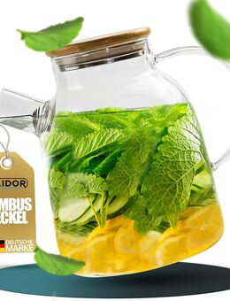 Clidor Glaskaraffe Teekanne 1,6 Liter Wasserkaraffe Glaskanne - Birkenfeld (Baden-Württemberg)