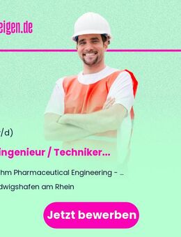 Prüfingenieur / Techniker (m/w/d) - Ludwigshafen (Rhein)