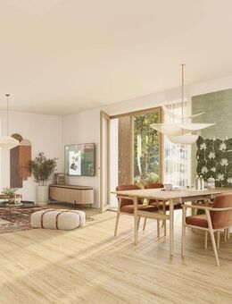 Blick in den Garten: 4 Zimmer-Wohnung mit zwei privaten Terrassen - München