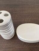 Set Zahnbürstenhalter Seifenablage Keramik in 94474