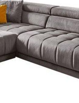 Die PlanBar Ecksofa MP-IN15053 L-Form breiter Schenkel, wahlweise mit Kopfteilverstellung und manueller Vorziehbank