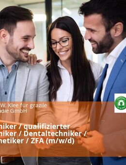 Zahntechniker / qualifizierter Zahntechniker / Dentaltechniker / Zahnprothetiker / ZFA (m/w/d) - Potsdam