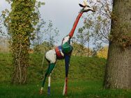 Giraffe Zamu XL - 205 cm - Handgefertigtes Metall Kunstwerk - Heek