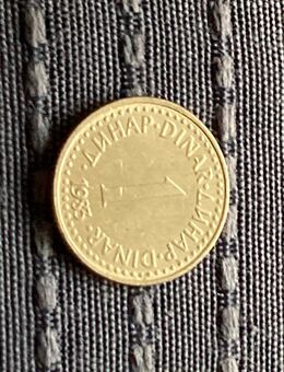 Münze Münzen Umlaufmünze Jugoslawien 1 Dinar 1983 - Alzey Zentrum