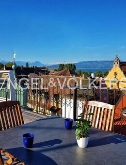 Traumhafte Maisonettewohnung mit imposanter Dachterrasse sowie 360° See- & Bergblick im Herzen der Altstadt - Lindau (Bodensee)