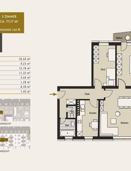 Modernisiert! Gute Energiewerte! Beliebte Lage! - Maarweg 145 a+b, Köln-Ehrenfeld-Braunsfeld WE 6 - Köln