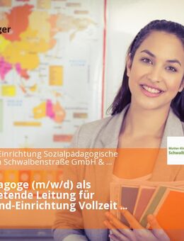 Sozialpädagoge (m/w/d) als Stellvertretende Leitung für Mutter-Kind-Einrichtung Vollzeit / Teilzeit - Flensburg