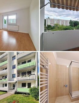 chice Balkonwohnung mit Fahrstuhl & Duschbad im 4. OG, auf Wunsch mit Stellplatz - Flöha