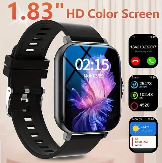 Smartwatch Multi-Sport-Tracker mit 1,83 Zoll Screen / Farbe schwarz / Neu - Marl (Nordrhein-Westfalen)
