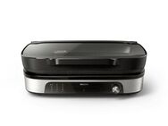Philips Tischgrill HD6212/90 5000 Series, Smoker und Aromainfusor, 2400 W, mit einstellbarer Temperatur u. Grillfläche von 1250 cm²