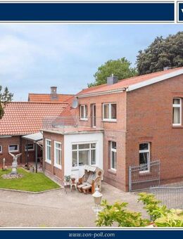 Wohnen und Gewerbe in ruhiger Lage bei Leer - großes Grundstück, Kanalblick & viele Möglichkeiten - Jemgum