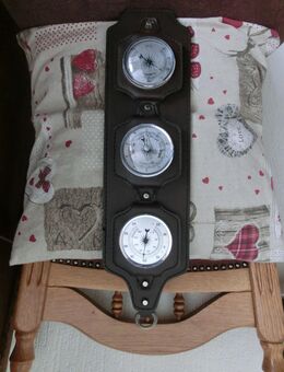 Wetterstation Leder braun/ Thermometer/Barometer/ Hygrometer - Duisburg