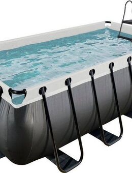 EXIT Framepool (Set, 3-tlg), BxLxH: 200x400x122 cm, mit Kartuschenfilter und Sicherheitsleiter
