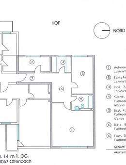 Offenbach-Innenstadt: Großzügige 3-Zimmer-Wohnung in Citylage - Offenbach (Main)