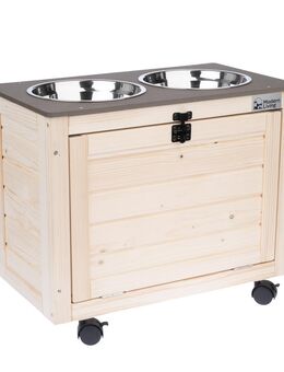 Modern Living Aufbewahrungsbox mit Näpfen Inari - L 53 x B 30 x H 43,5 cm