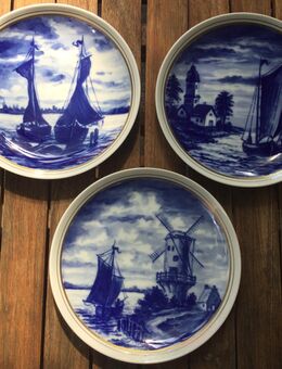 Wallendorf GDR Vintage Porzellan Sammelteller Porzellanteller Set Wandteller Seefahrt - Fulda