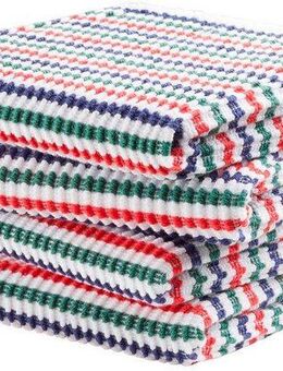 DDDDD Spültuch Fun, 30x30 cm, aus 100% Baumwolle, (Set, 4-tlg), mit luxuriöser Rippenstruktur und optimale Feuchtigkeitsaufnahme