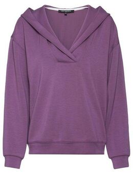 French Connection Hoodie mit V-Ausschnitt und breitem Kragen, Loungewear