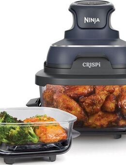 NINJA Heißluftfritteuse CRISPi 4-in-1 Cyber Space - FN101EUGY, 1700 W, tragbar